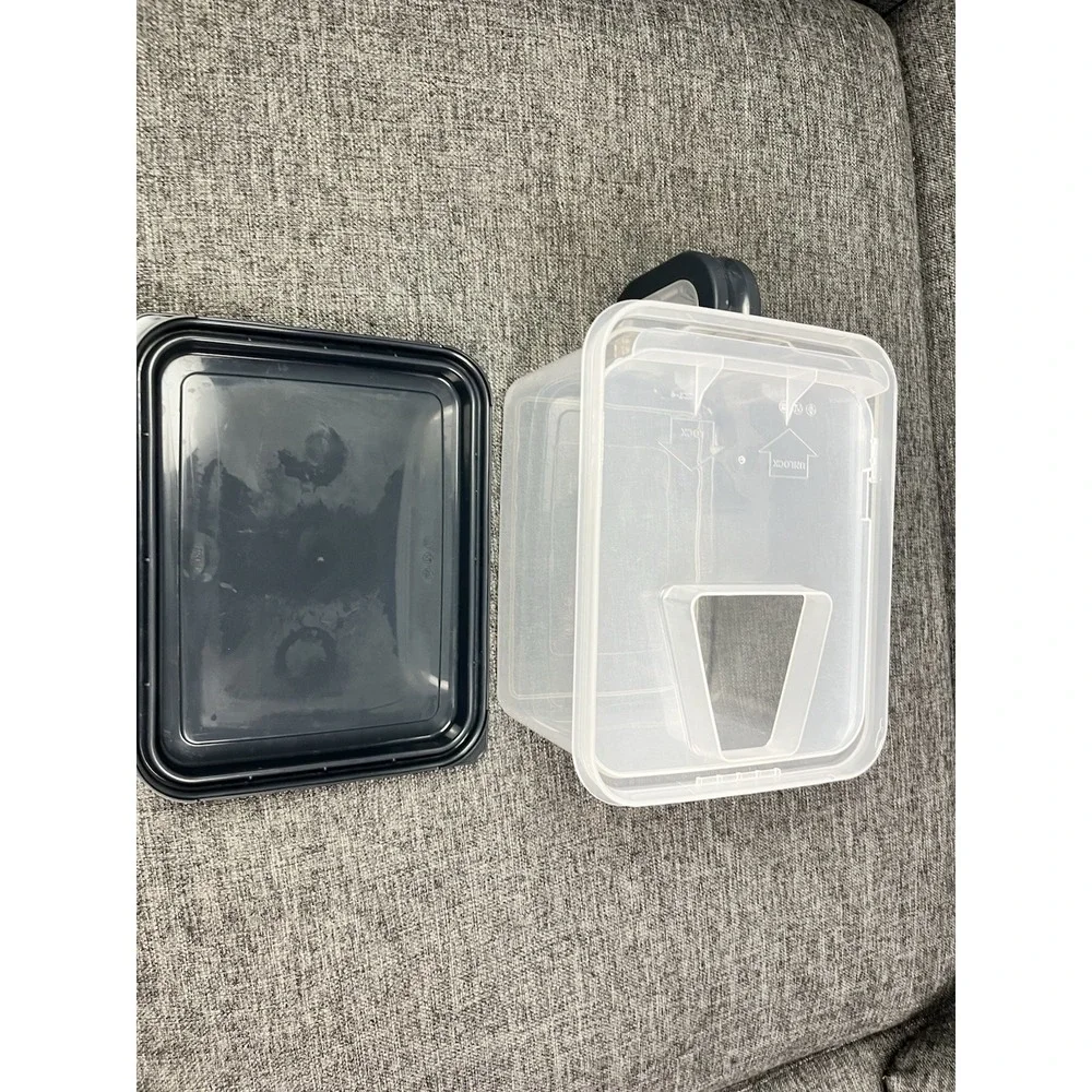 Medium Plastic Canister with Handle 21 Cup Pantry Food Storage Container /w Lid